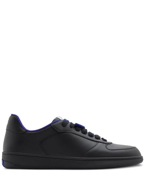 burberry terrace|Leather Terrace Sneakers in Black .